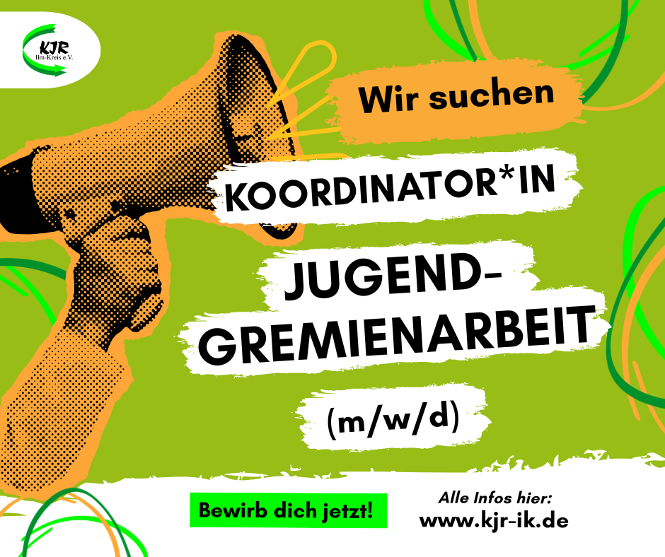 Stellenangebot Koordinatorin oder Koordinator Jugendgremienarbeit im Ilm-Kreis